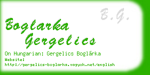 boglarka gergelics business card